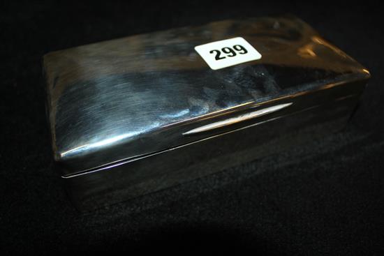 Silver cigarette box